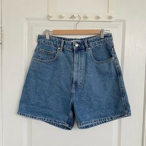 Zara High Waisted Denim Shorts
